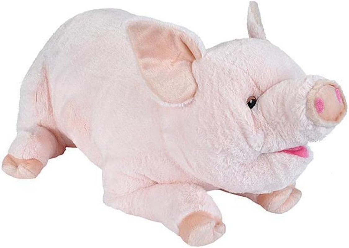 Wild Republic Pig Baby, Stuffed Animal, Plush Toy, Gifts for Kids, Cuddlekins, 12",Beige image number 4