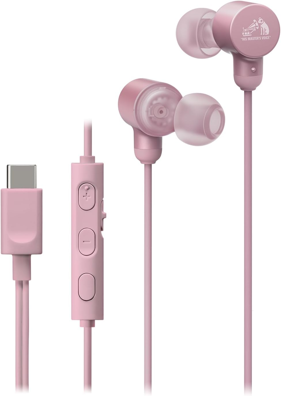 JVCKENWOOD Victor HA-FR29UC-P Earphones, Wired Earphones, with Microphone, High Resolution, Carrying Pouch, Type C, In-Ear Type, USB, Type-C 4.7 Ft (1.2 M), Pink HA-FR29UC