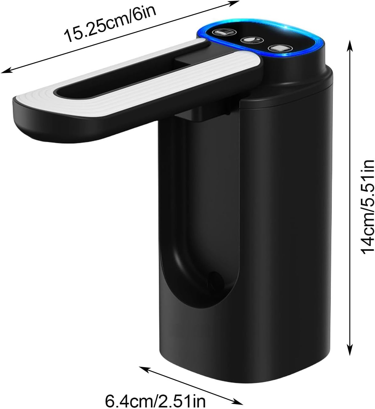 Tabletop Water Dispenser, Portable Water Dispenser, Rechargeable Electric Water Bottle Dispenser - USB Charging Automatic Drink Dispenser, Portable Electric Folding Water Bottle Pump for 3-5 Gallon image number 4