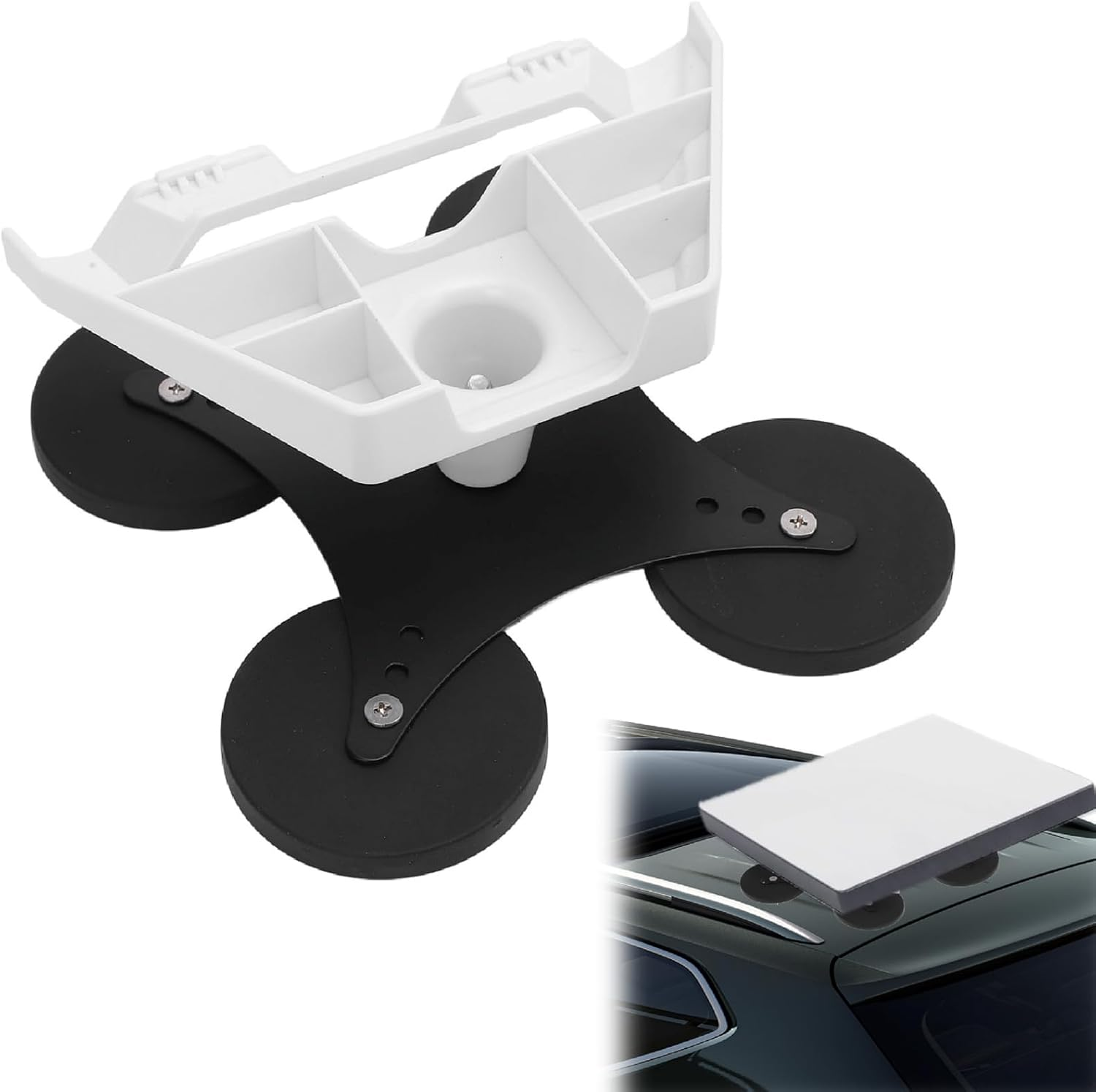 400 Lbs Mini Magnetic Roof Mount, Mini Car Roof Mount, Mounting Kit for Internet Satellite, Mini Mount for RV, Car, Yacht image number 2