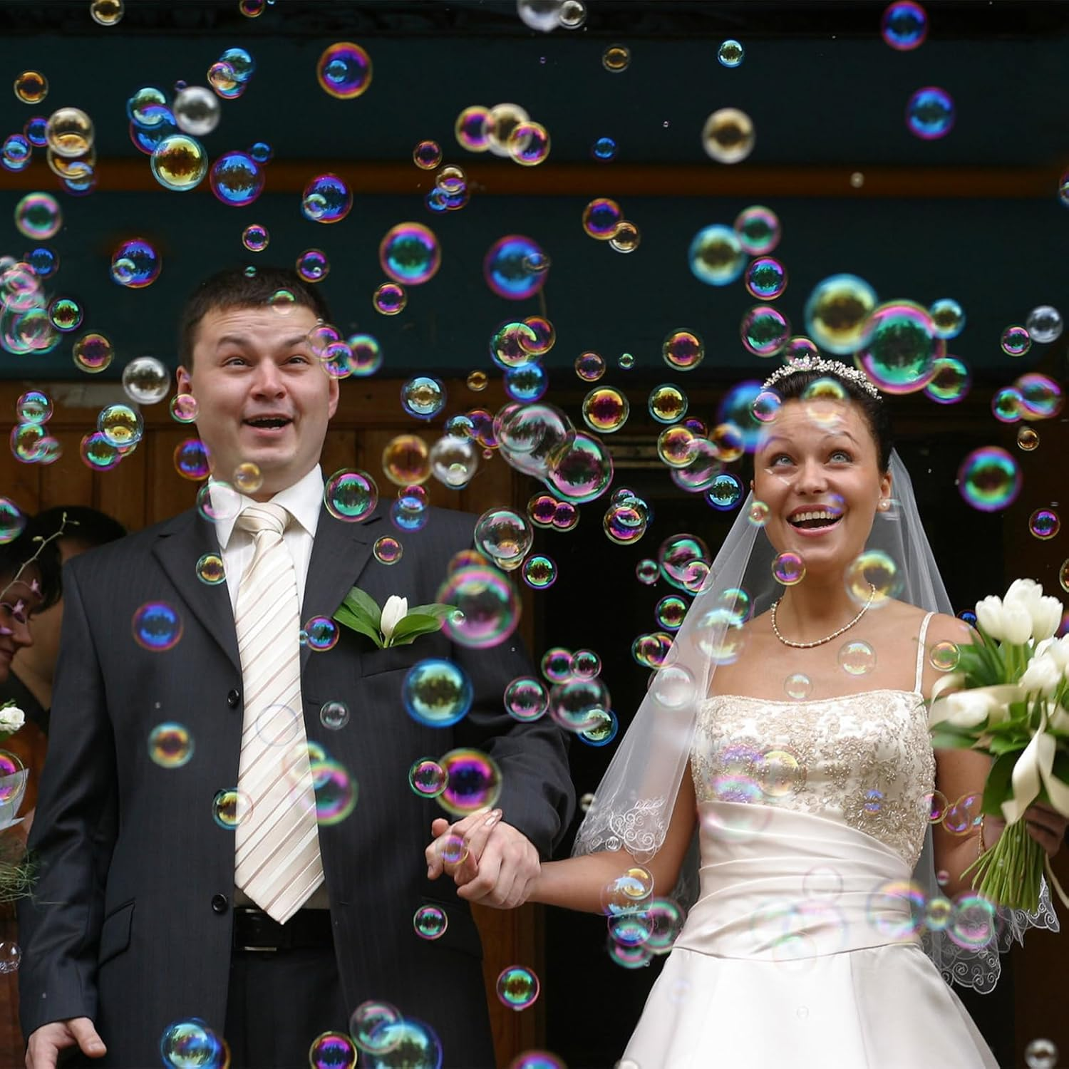 Bubble Machine, 360&deg; Rotation and 75&deg; Adjustment Bubble Machine Toy with LED Light for Easter, Outdoor, Birthday, Party Gifts, Ages 15 and Above image number 5