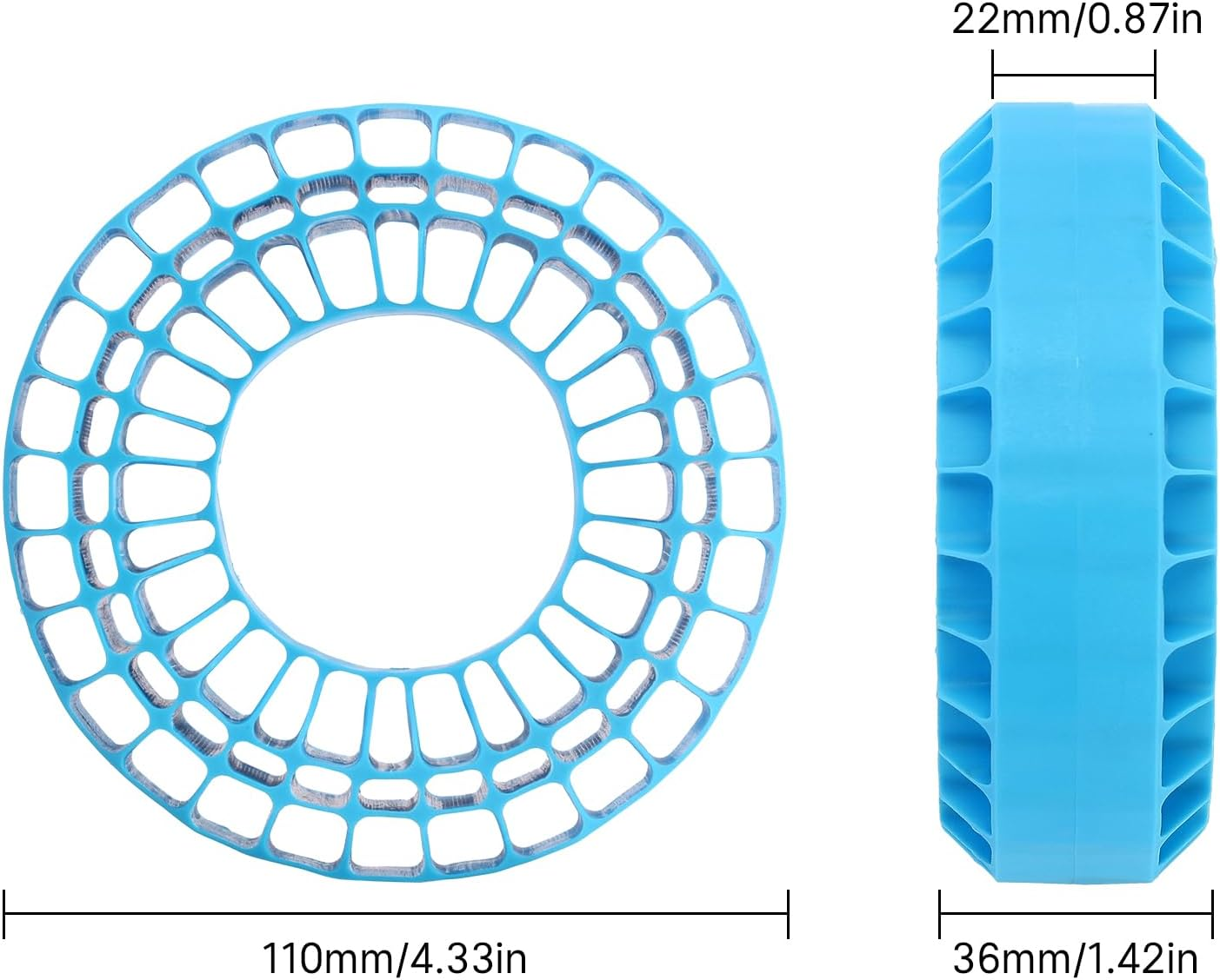 INJORA Silicone Rubber Insert for 118-122Mm 4.75" OD 1.9" Wheel Tires(Large Blue) - Large Blue image number 5