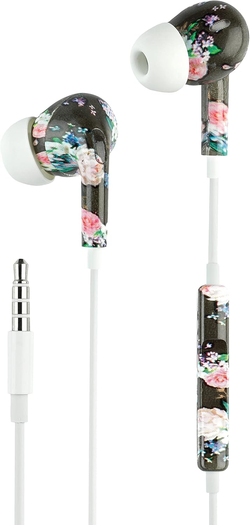 Music Sound | Fantasy Intra-Auriculaires Wired Headphones | Wired In-Ear Headphones with Microphone - 3.5Mm Jack - 1.2M Tangle-Free Cable - Animalier Design