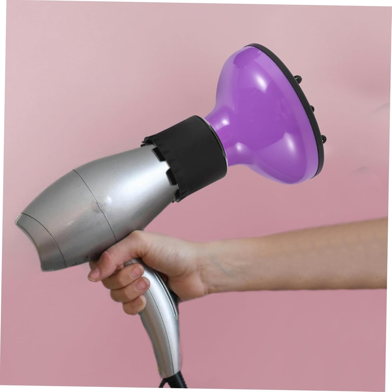 BELLIFFY Hair Diffuser Dryer Attachment Volumizing Nozzle for Curly Hair Fast Drying Heat Resistant Easy to Use image number 6