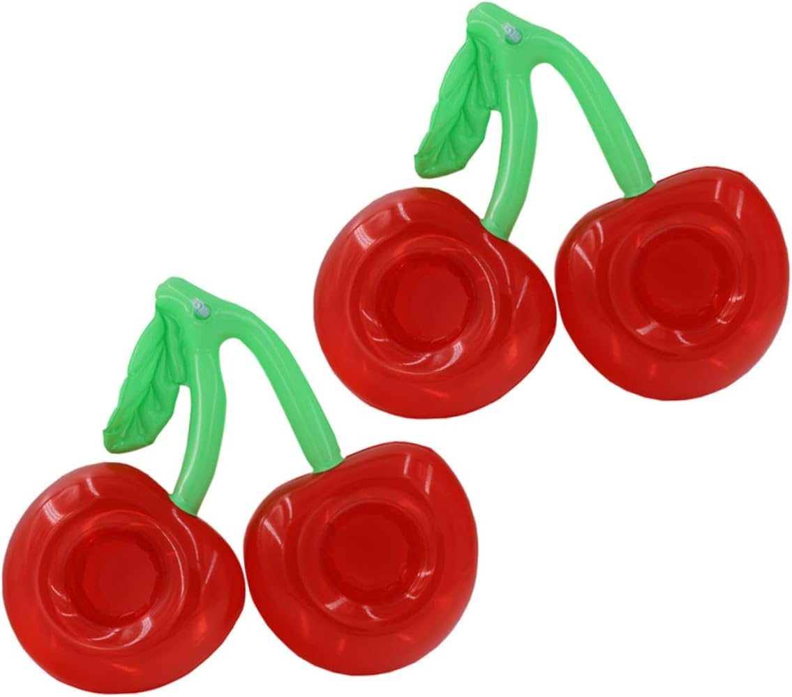 ERINGOGO 3Sets Inflatable Drink Holder Floating Pool PVC Swimming Floaty Toy Pool Drink Holder 2Pcs*3 image number 2