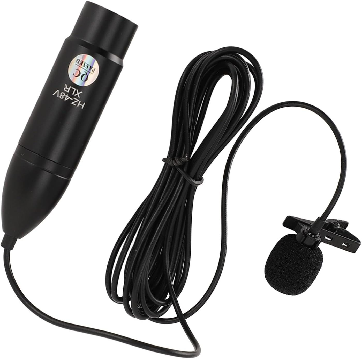 Omni Directional XLR Lavalier Microphone with 48V Phantom Power, Noise Reduction, Metal Lapel Clip and Windscreen, Great Lav Mic for Recording, Interviews, Speeches image number 2