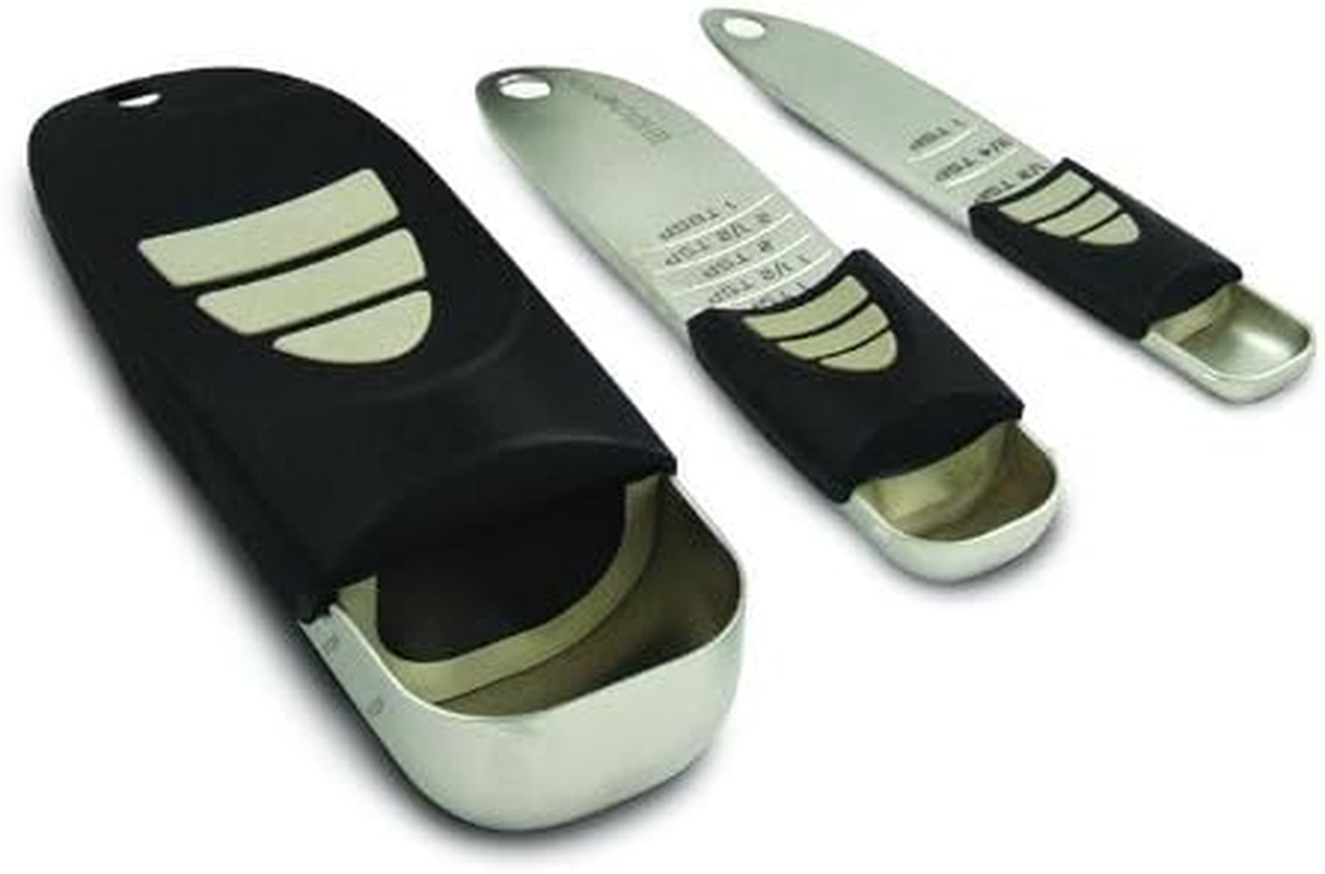 Kitchenart 54210 Cook&rsquo;S Pro Adjust-A-Measure Set, 3-Piece, Satin, Black and Silver