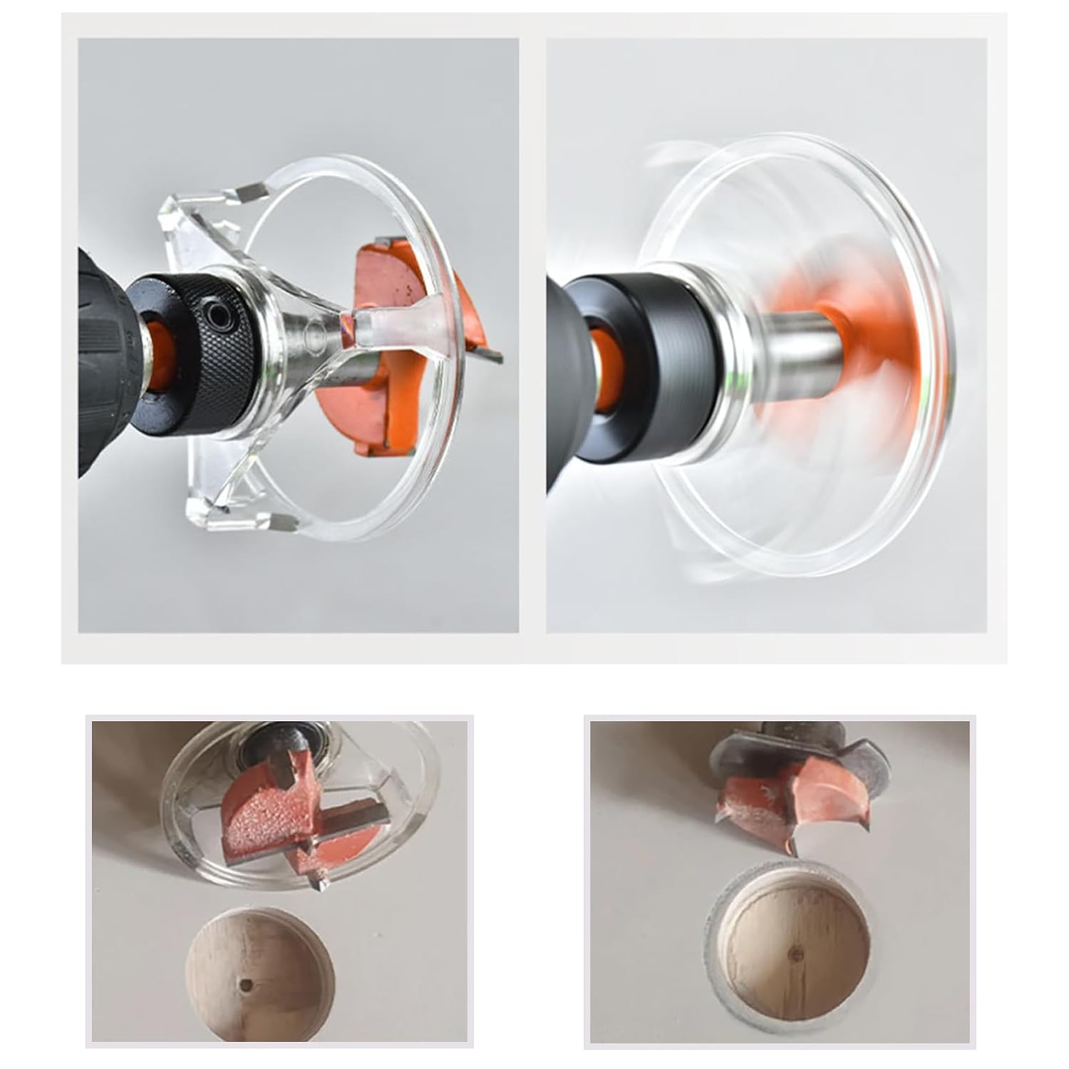YUENTOEN Forstner Drill Bit, Adjustable Hole Saw for Woodworking Tools, round Hole Opener Hand Tool, Hole Cutter Punching Saw Drill Tool, 35Mm image number 2