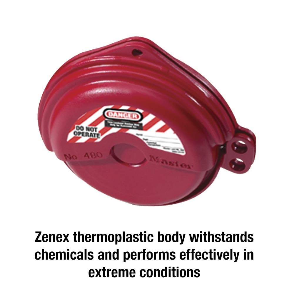 Master Lock Safety Gate Valve Lockout Fits 25-75 Mm Handle image number 2