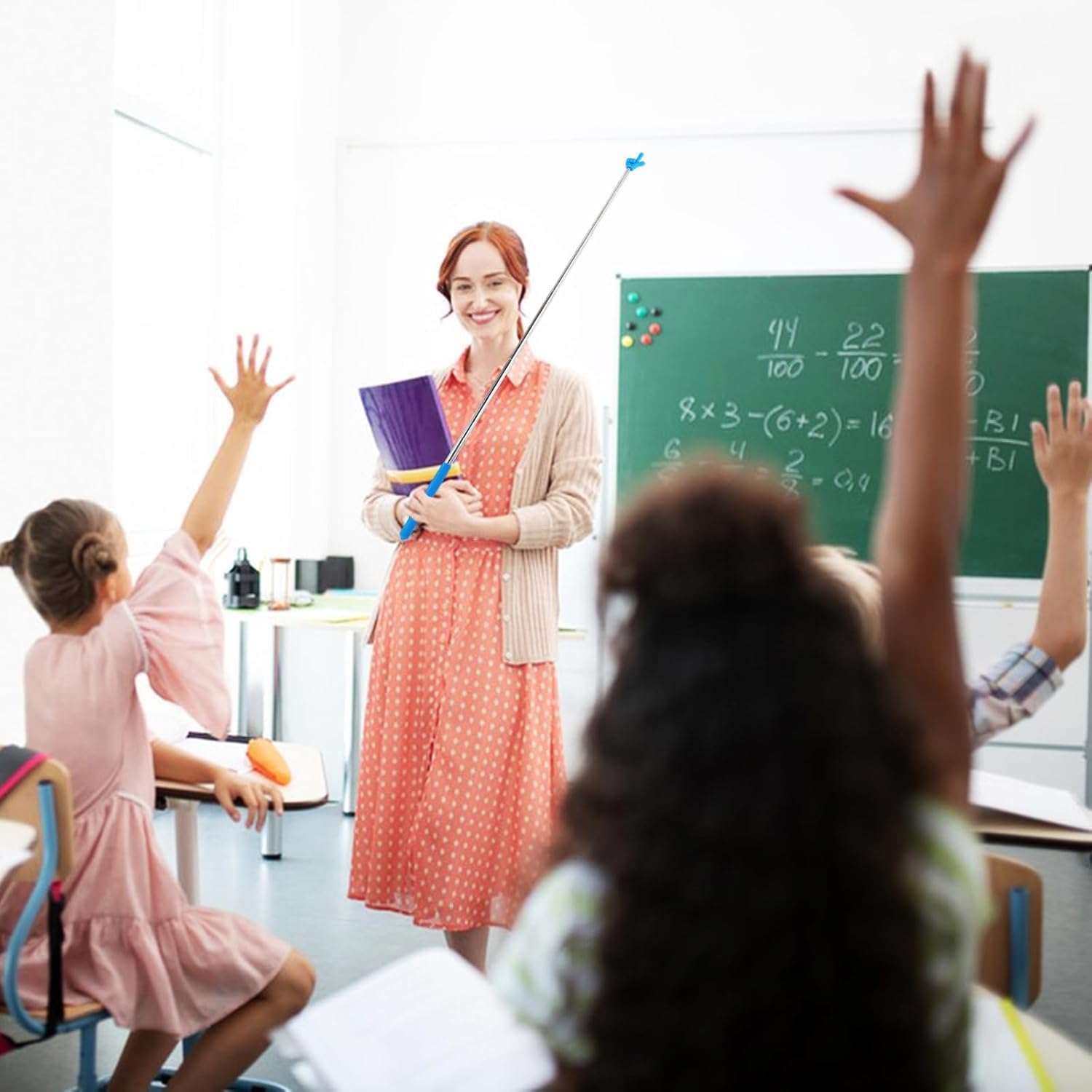 Pointing Stick Finger Shape Funny Extendable Telescopic Teacher Pointer image number 5