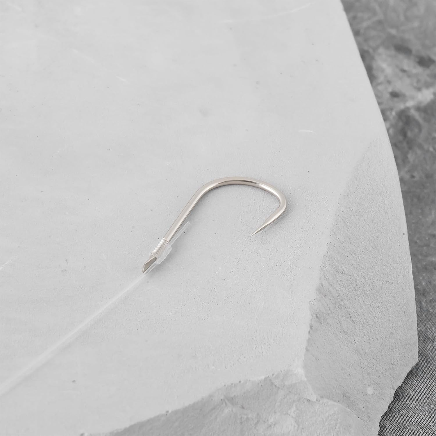 20Pcs Small Barbless Fish Hooks with 45Cm Line Suitable for Fishing Grass Crucian Carp - 2: 0.7*14.2Mm image number 6