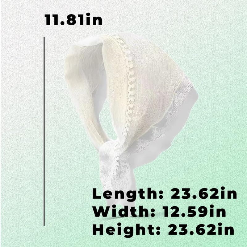 Boho Hair Scraf Headband Bandana Nonslip Headscraf Pretied Head Scarf for Women Girls Thick Thin Hair Decorations for Braids Shawls Hair Bandana Headbands for Girls Women Boho Accessories Headpiece image number 3