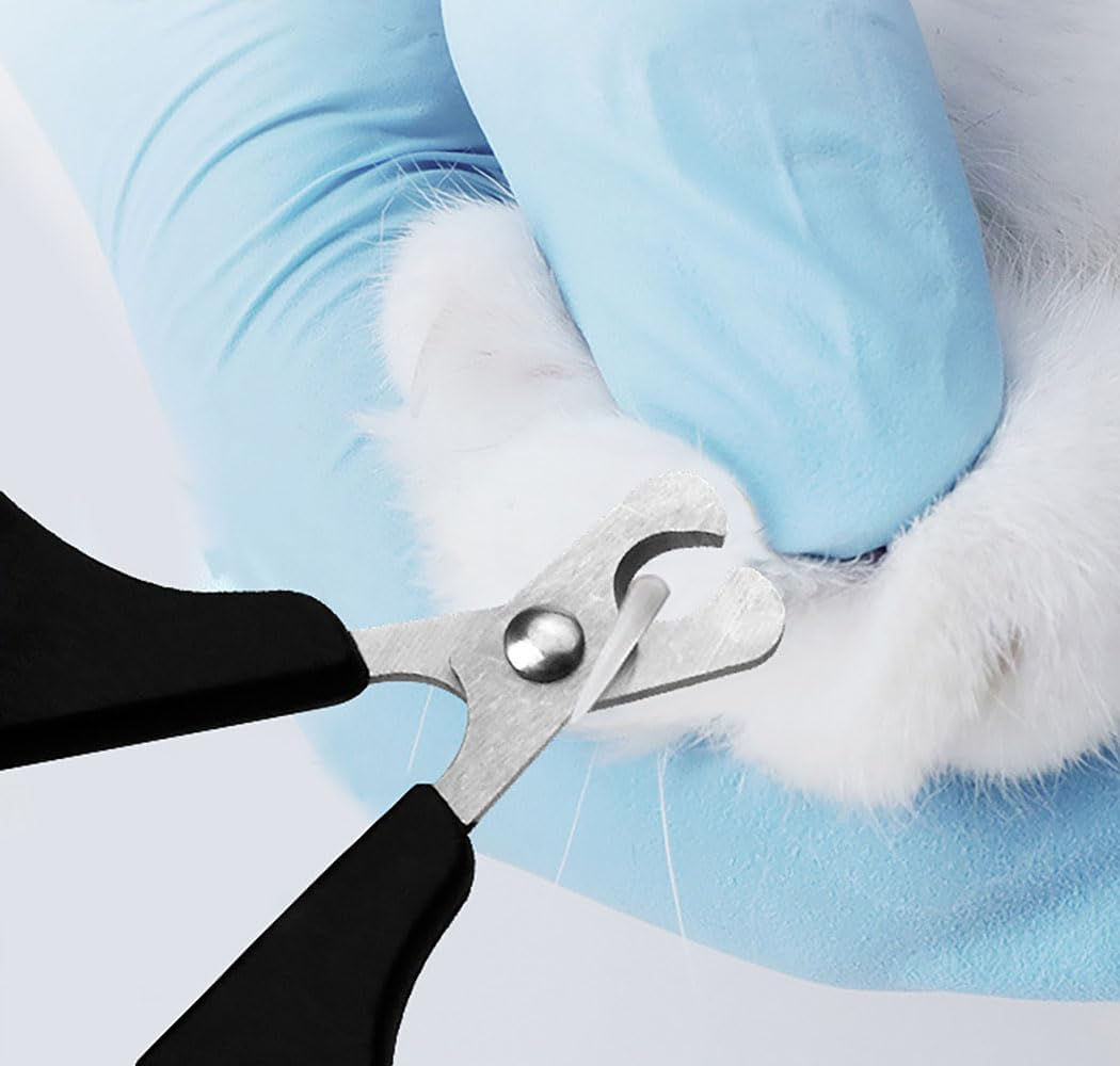 Custelen Cat Nail Clipper &ndash; Professional Stainless-Steel Claw Clipper Trimmer for Cats, Kittens, Hamsters, Rabbits, Birds, & Small Breed Animals image number 2