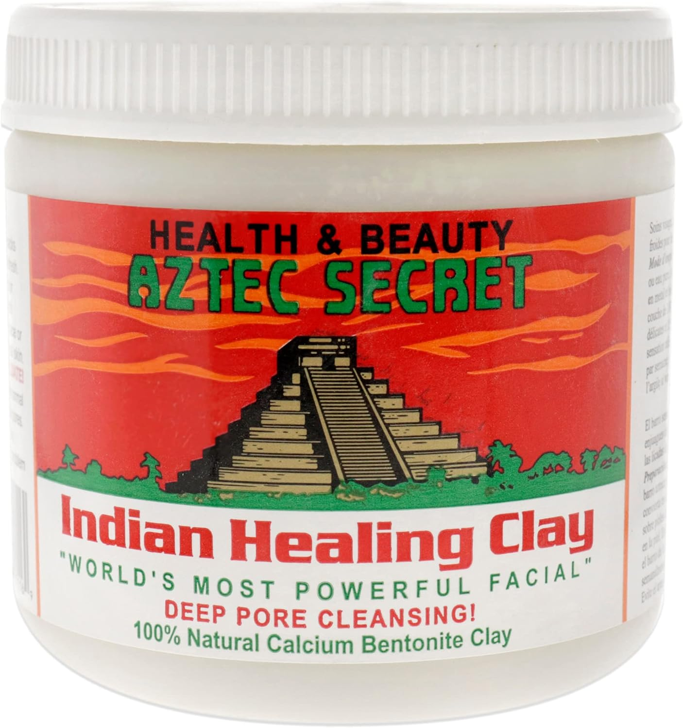 Aztec Secret - Indian Healing Clay - Deep Pore Cleansing Facial & Healing Body Mask - the Original 100% Natural Calcium Bentonite Clay - 454G image number 3
