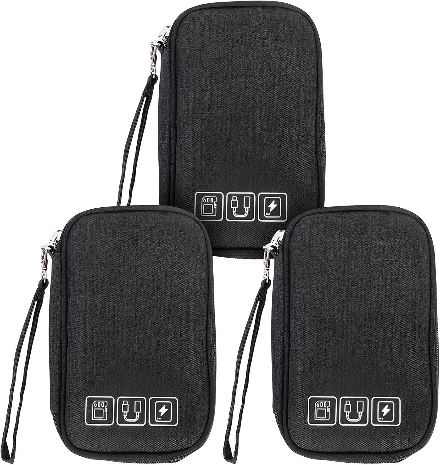 Rdjeokf Travel Cable Organizer Bag, Cable Tidy Storage Box Pouch, Travel Gadget Cables Electronics Organiser Accessories Bag, Portable Tech Gear Bag, for Cable, Cord,Charger image number 1