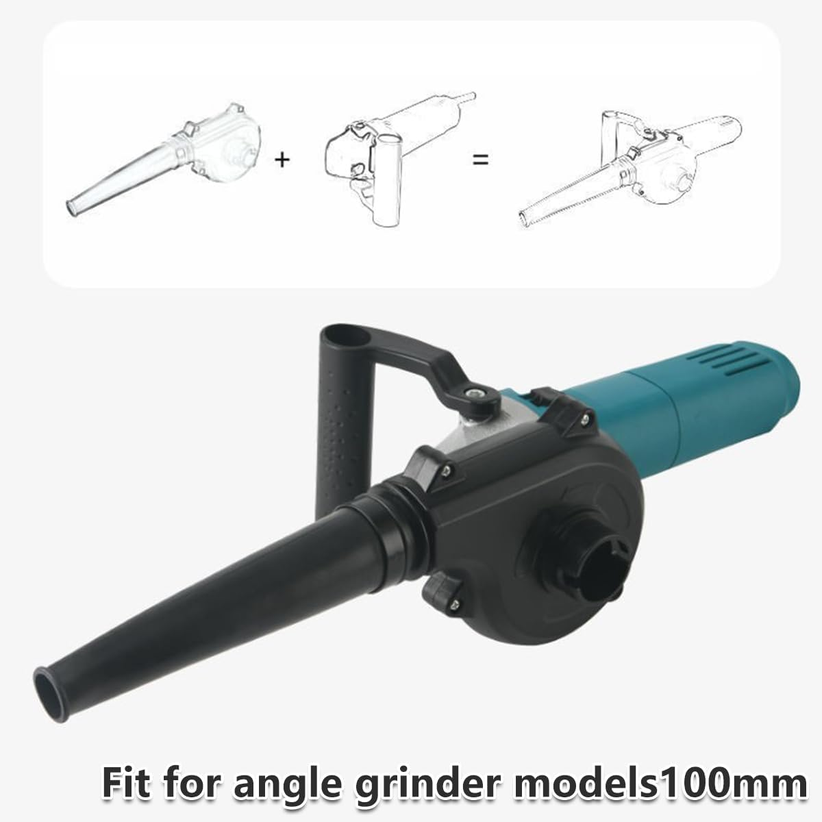 AIMALL Angle Grinder to Hairdryer Converter, Powerful Suction & Blower Tool Accessory, High-Efficiency Dust Removal, Quick Attach 13.7"X4.9" image number 5
