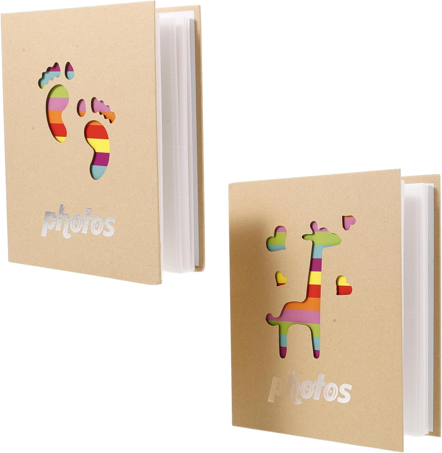 Garneck 2Pcs Photo Album Cute Keepsake Album for Girl Photo Holder for Milestones and Memories Present for Birthdays and Special Occasions image number 3