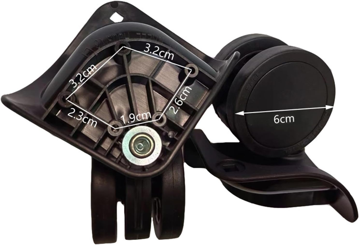 TTETTZ 2X Travel Suitcase Wheels Trolley Casters,Travel Luggage Wheel Multipurpose Durable Mute Trolley Box Maintenance Accessories image number 3