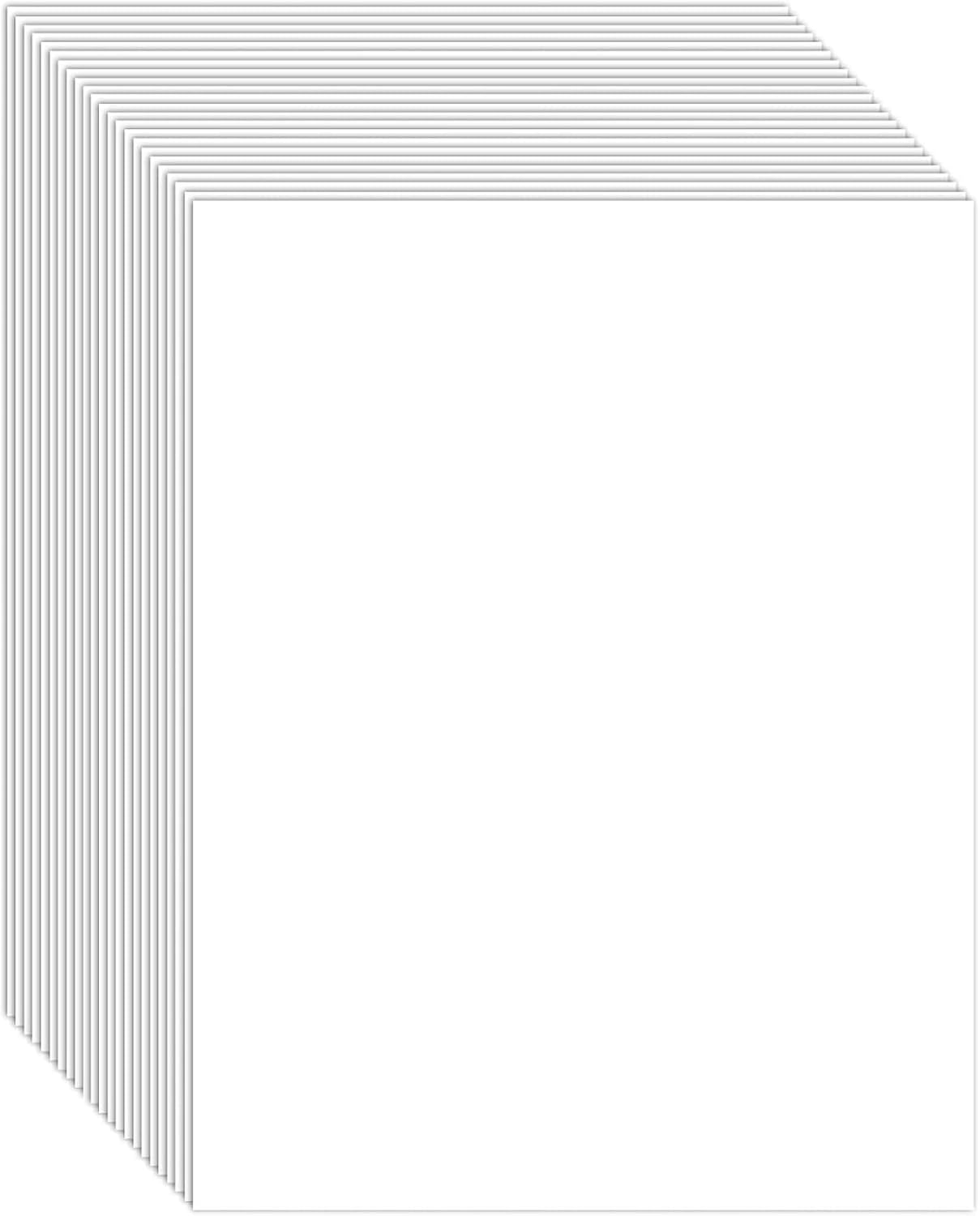 50 Sheets Thick 300Gsm White Cardstock Paper for DIY Projects and Drawing Invitation Making, Smooth Surface, A4 Size (29.7 * 21Cm) image number 1