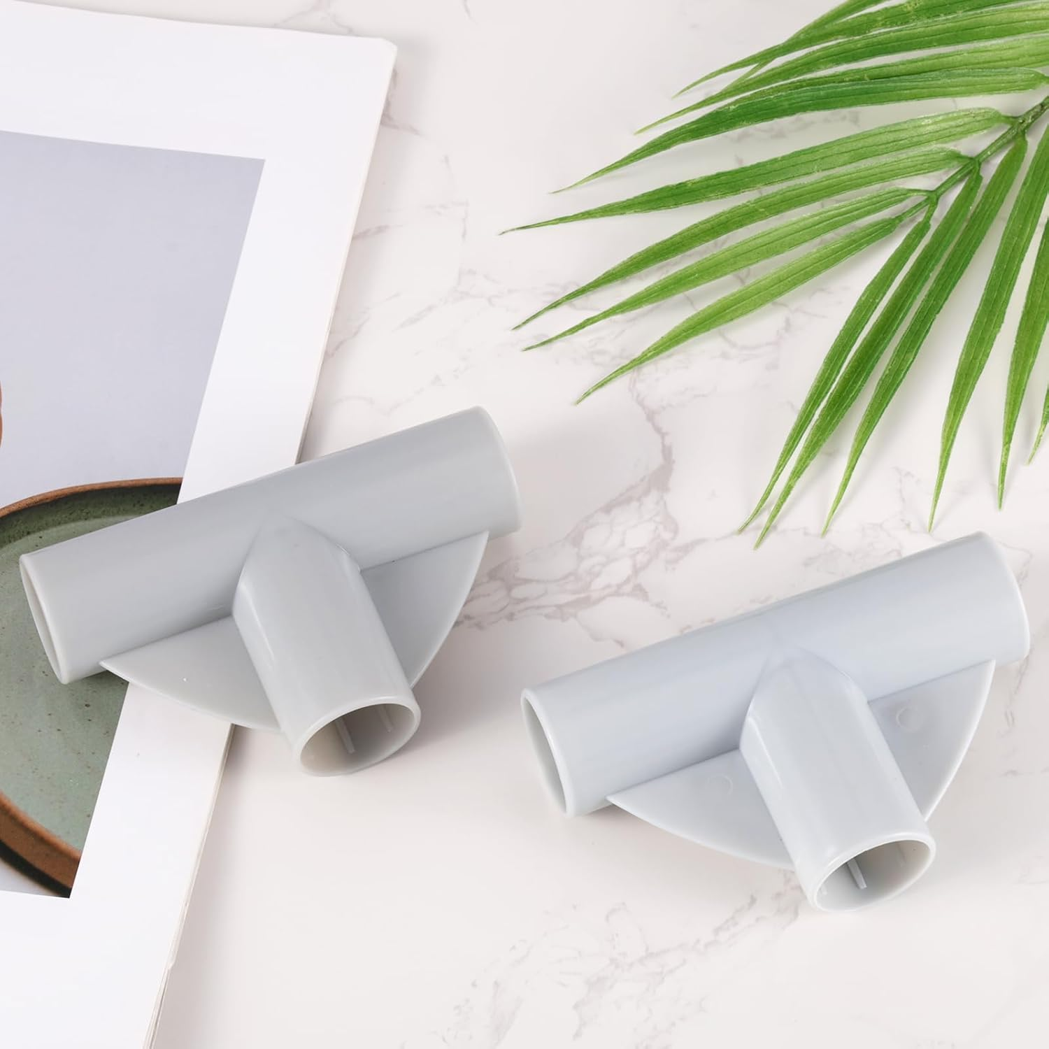 2Pcs Baby Playpen Parts T-Shaped Joints, 0.98 Inch Inner Diameter Baby Playpen Replacement Connectors Baby Playpen Accessories Playpen Replacement Parts for Baby Play Yard (Gray) image number 4