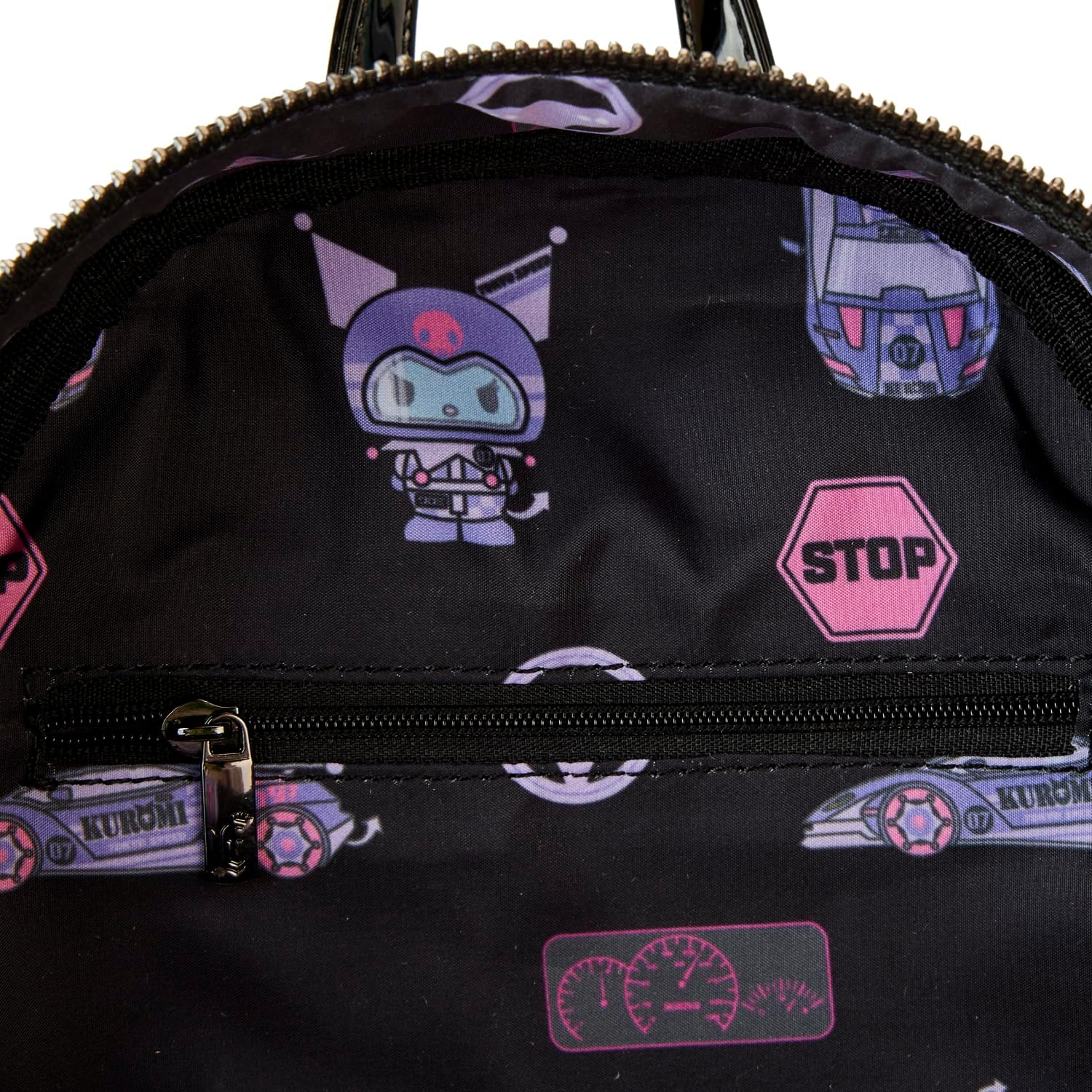Loungefly Sanrio Hello Kitty Kuromi Tokyo Speed Racer Mini Backpack, Multi, One Size, Tokyo Speed Racer Sanrio image number 5
