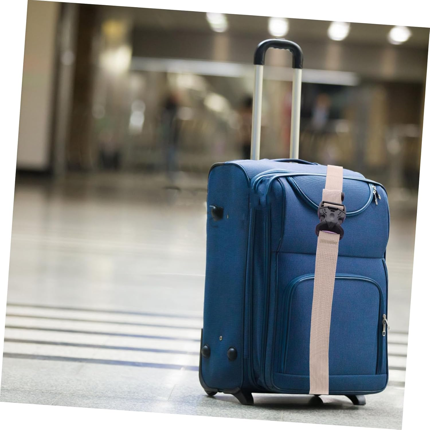 CONGARTENO Adjustable Luggage Straps Belt Double Insurance Buckle for Travel Suitcases Camping Hiking Gear Luggage Packing Strap Band for Secure Binding image number 2