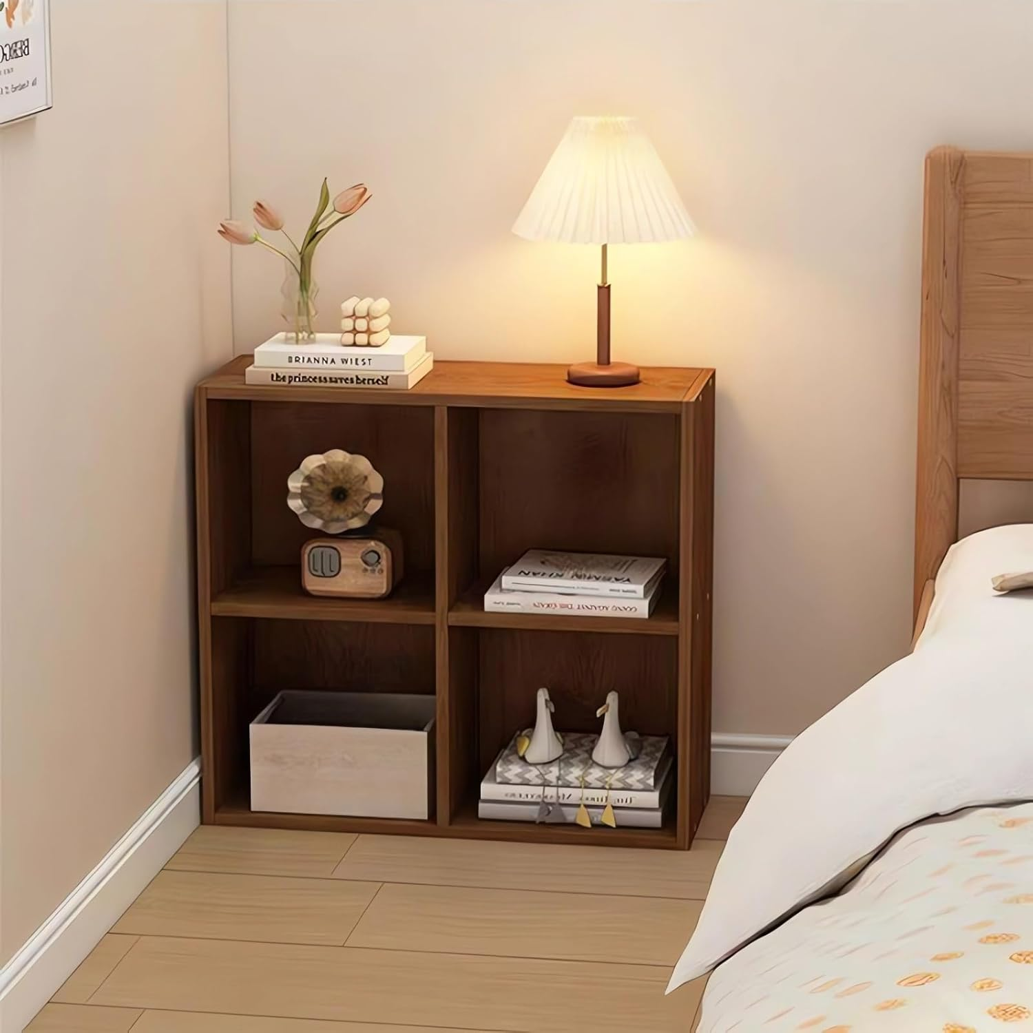 Bookcase, Home Office Storage Book Shelf, Bedroom Organizer Rack, Living Room Bookshelf A63 (C 3 Tier Gray)