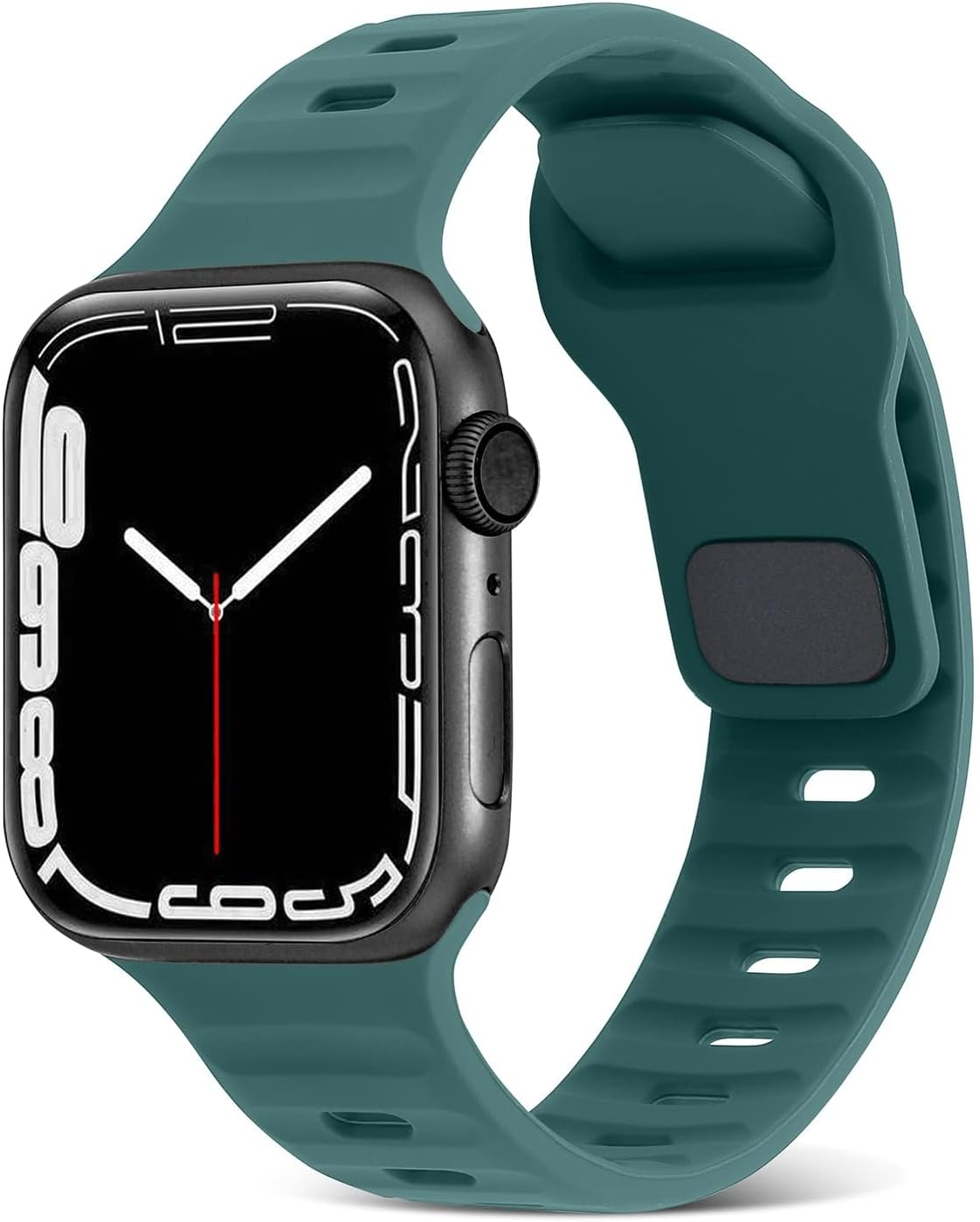 Compatible with Apple Watch Band 49Mm 46Mm 45Mm 44Mm 42Mm 41Mm 40Mm 38Mm Band for Men Women, Unique Design Silicone Strap Wristband for Iwatch Ultra 3/2/1 Series 11/10/9/8/7/6/5/4/3/2/1/SE Multi Color