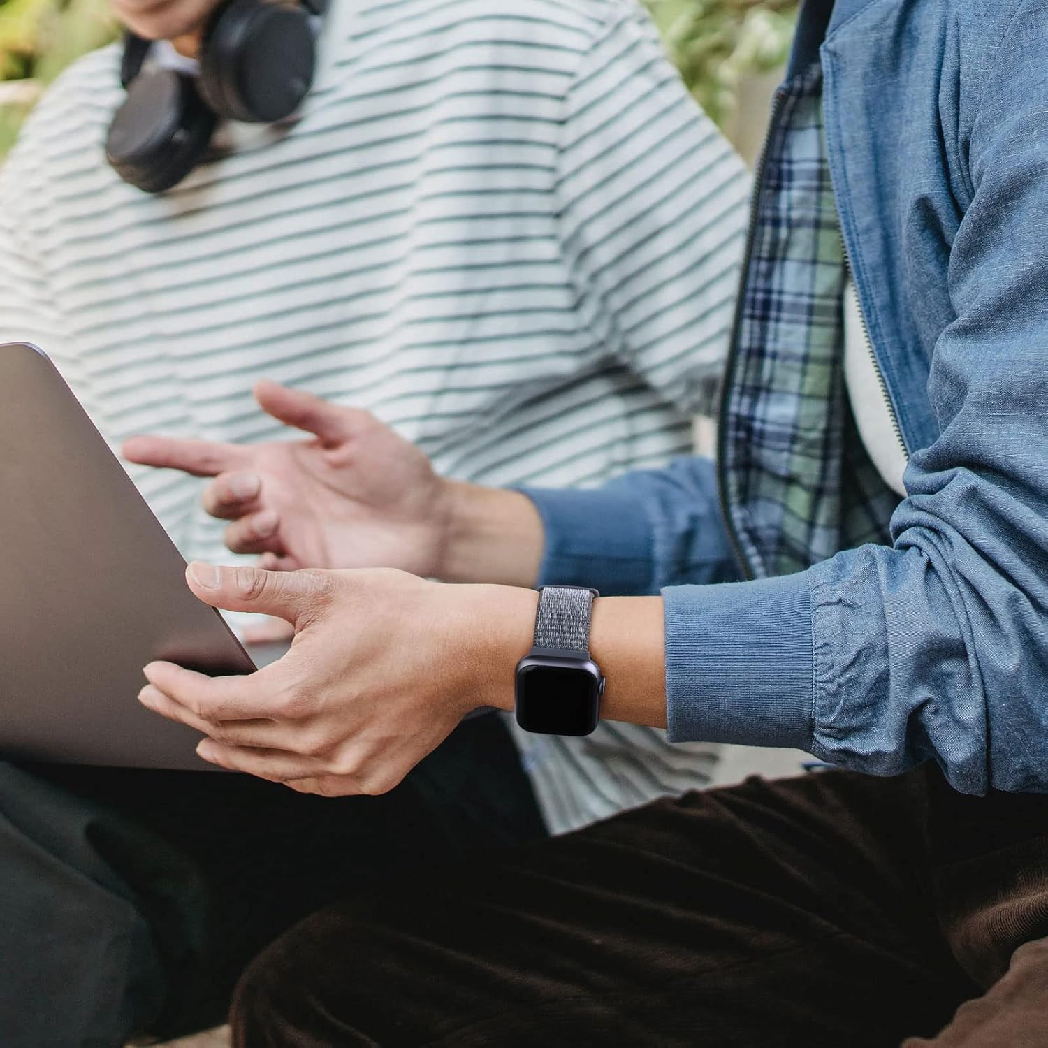 Witzon Solo Loop for Apple Watch Band 42Mm 44Mm 46Mm 45Mm 49Mm 41Mm 40Mm 38Mm Men Women, Soft Adjustable Straps Breathable Nylon Sport Bands for Apple Iwatch Ultra Series 10 9 8 7 6 5 4 3 2 1 image number 3