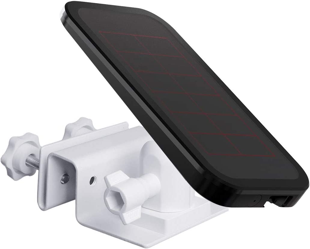 HOLACA Weatherproof Gutter Mount for Arlo Pro, Arlo Ultra, Reolink Argus 2, Argus Pro, Solar Panel- Arlo/Reolink Accessories Outdoor Mount(1Pack White) - Black image number 2