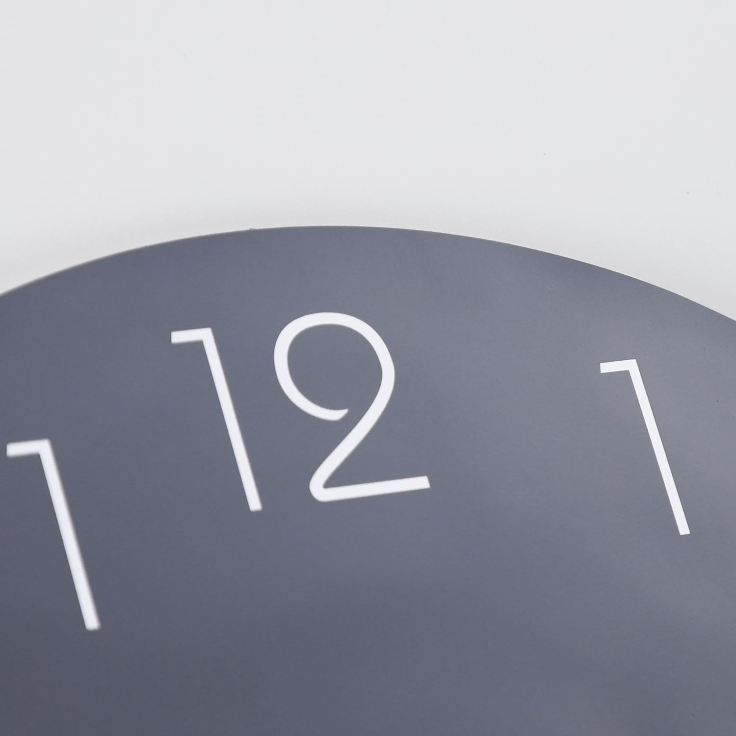 Wall Clock 10 Inch Grey Silent Non Ticking Wall Clocks Battery Operated - Simple Minimalist Wooden Clock Decorative for Kitchen,Home,Bedroom,Living Room, Office image number 4