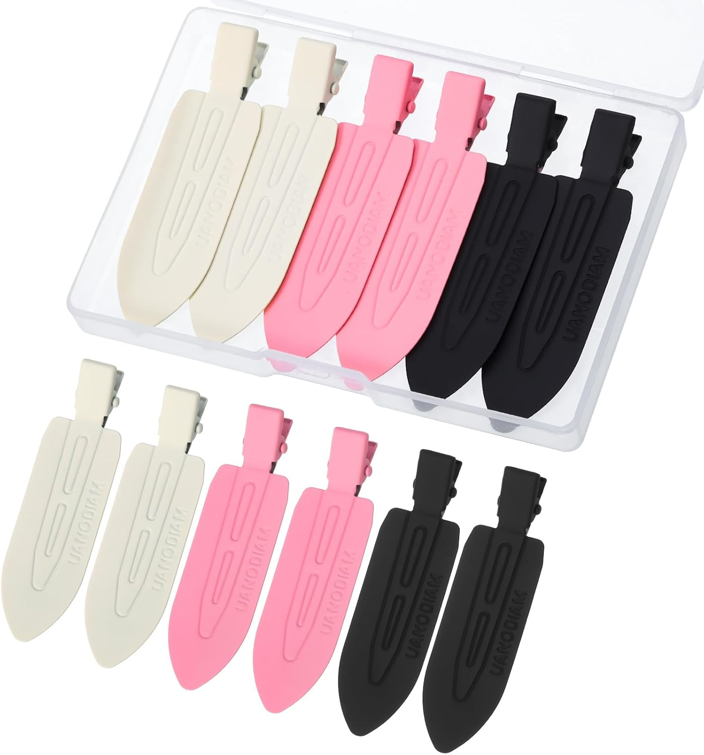 12 Pcs No Bend No Crease Hair Clips, Hair Clips Barrettes for Styling for Woman Girl Makeup, Classic