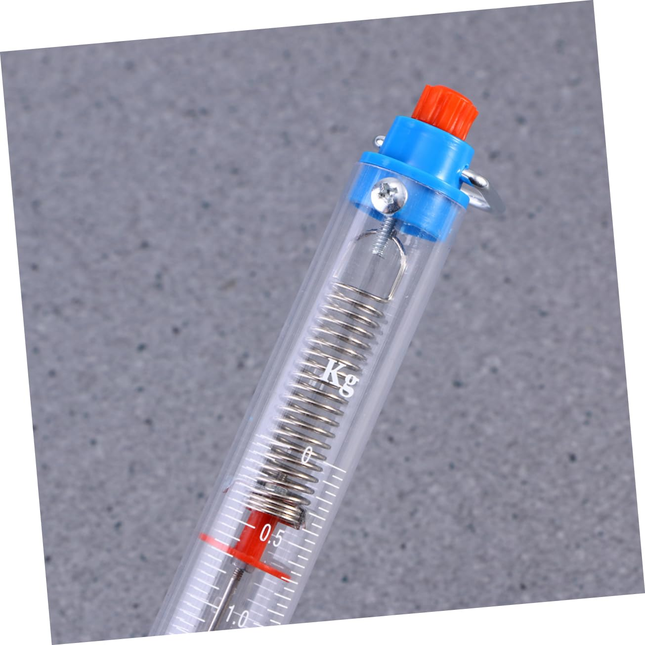 Mobestech Portable Mechanical Spring Balance Cylinder Dynamometer 25N/2500G Hanging Hook for Physics Force Testing and Laboratory Use image number 6