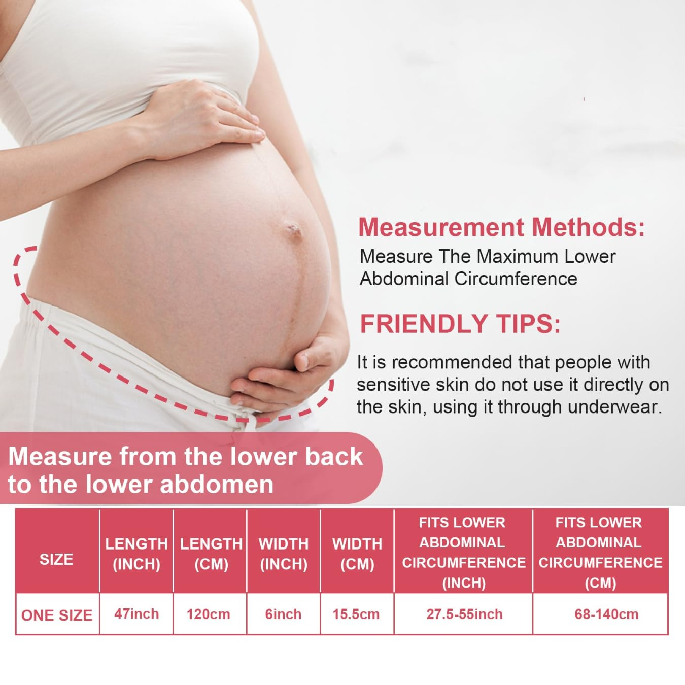 Maternity Belly Band for Pregnancy - Support Belt for Pregnant Women- Soft & Breathable Tummy Wraps for Abdomen, Pelvic, Waist, Back Pain Relief- Adjustable Abdominal Binder for All Stages of Brace