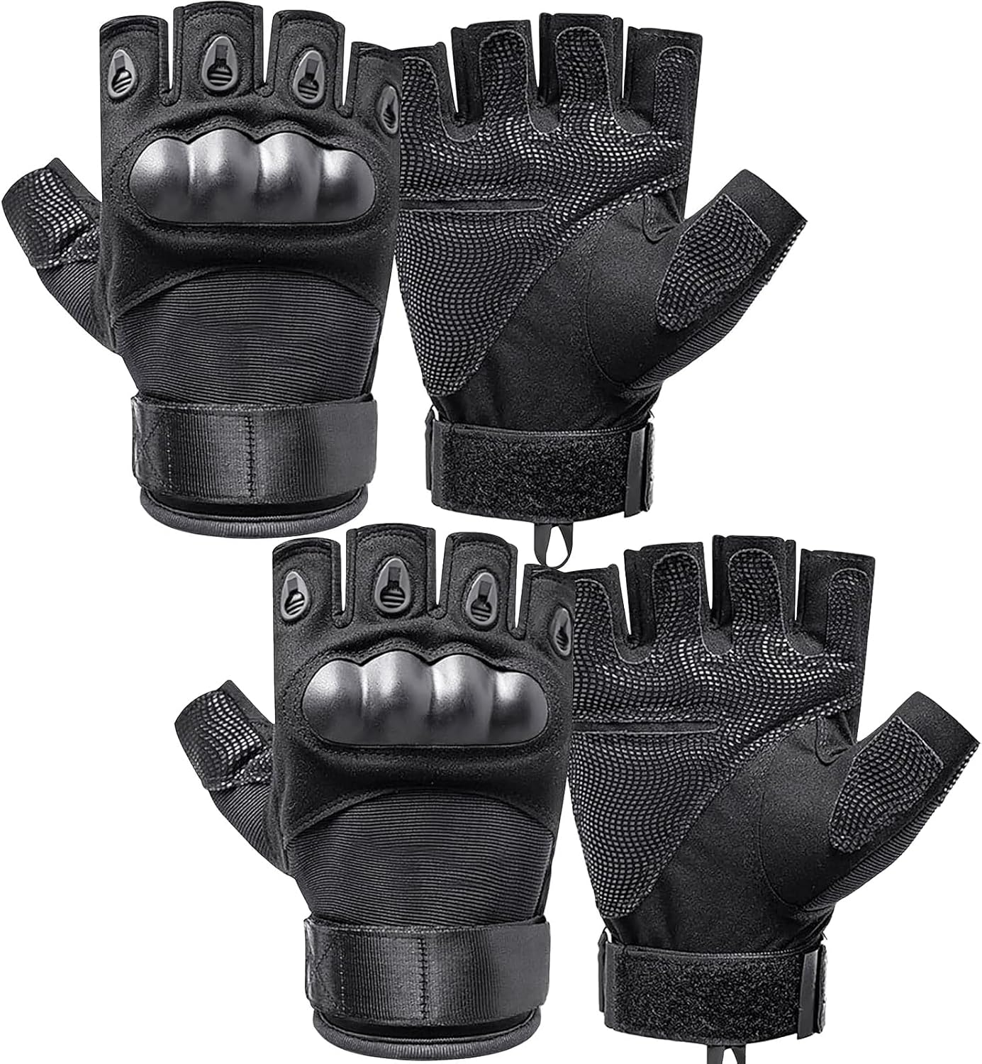 Cubeplug Mens Breathable Padded Fingerless Motorcycle Gloves Half Finger Gloves for Cycling Hiking Climbing Outdoor Sports