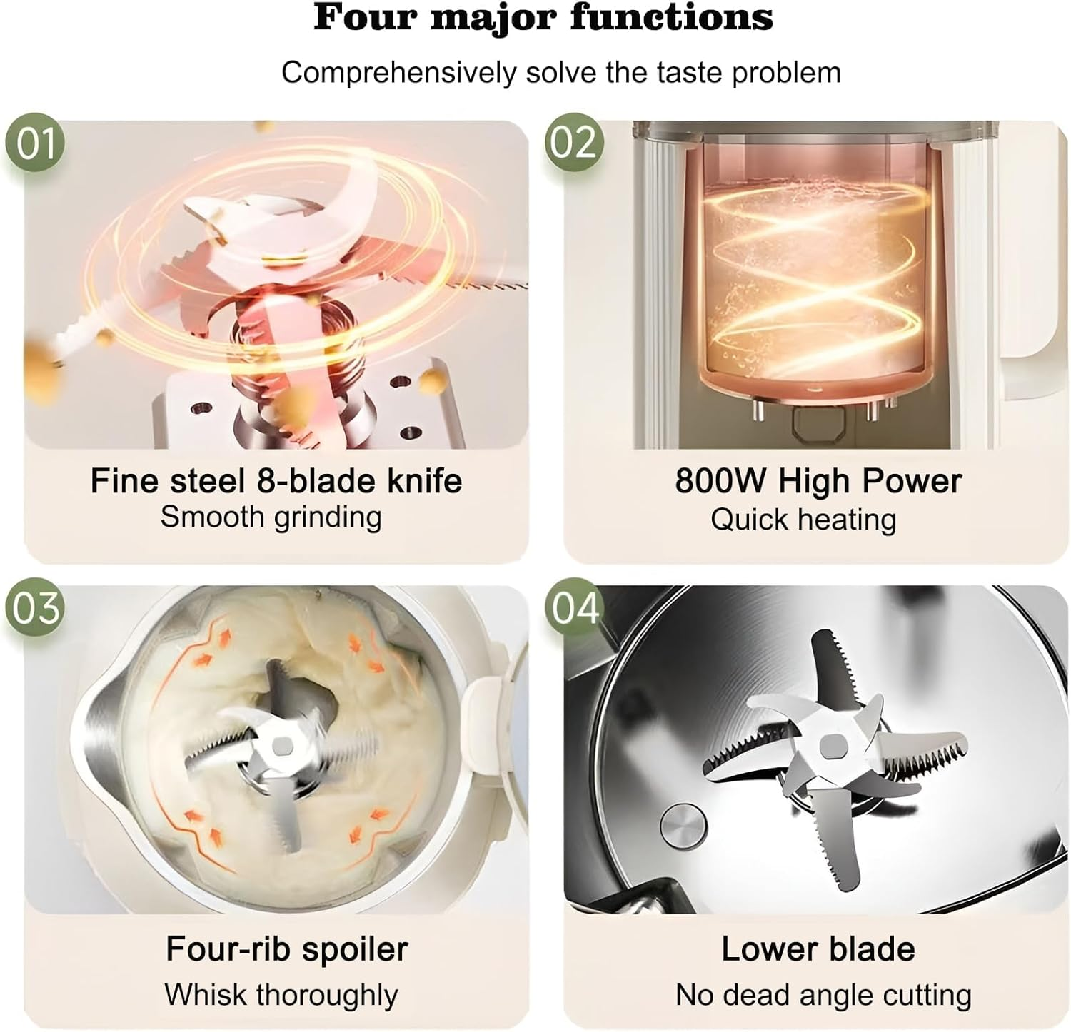 Nut Milk Maker, CEOOL 1L Soybean Milk Machine, Juice,Paste, Oat Milk Machine with Auto Clean, Noise Reduction(Au Plug)