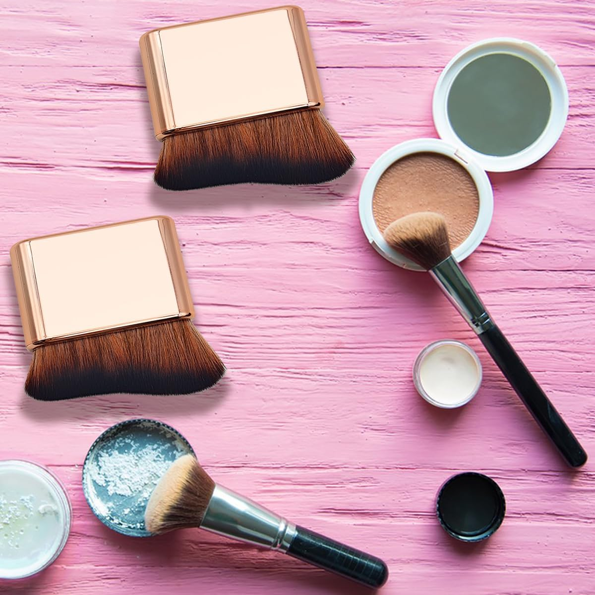 Self Tanning Blend Brush, Sonku Professional Self Tanner, Bronzer Brush Makeup Brush, Face and Body Brush image number 4