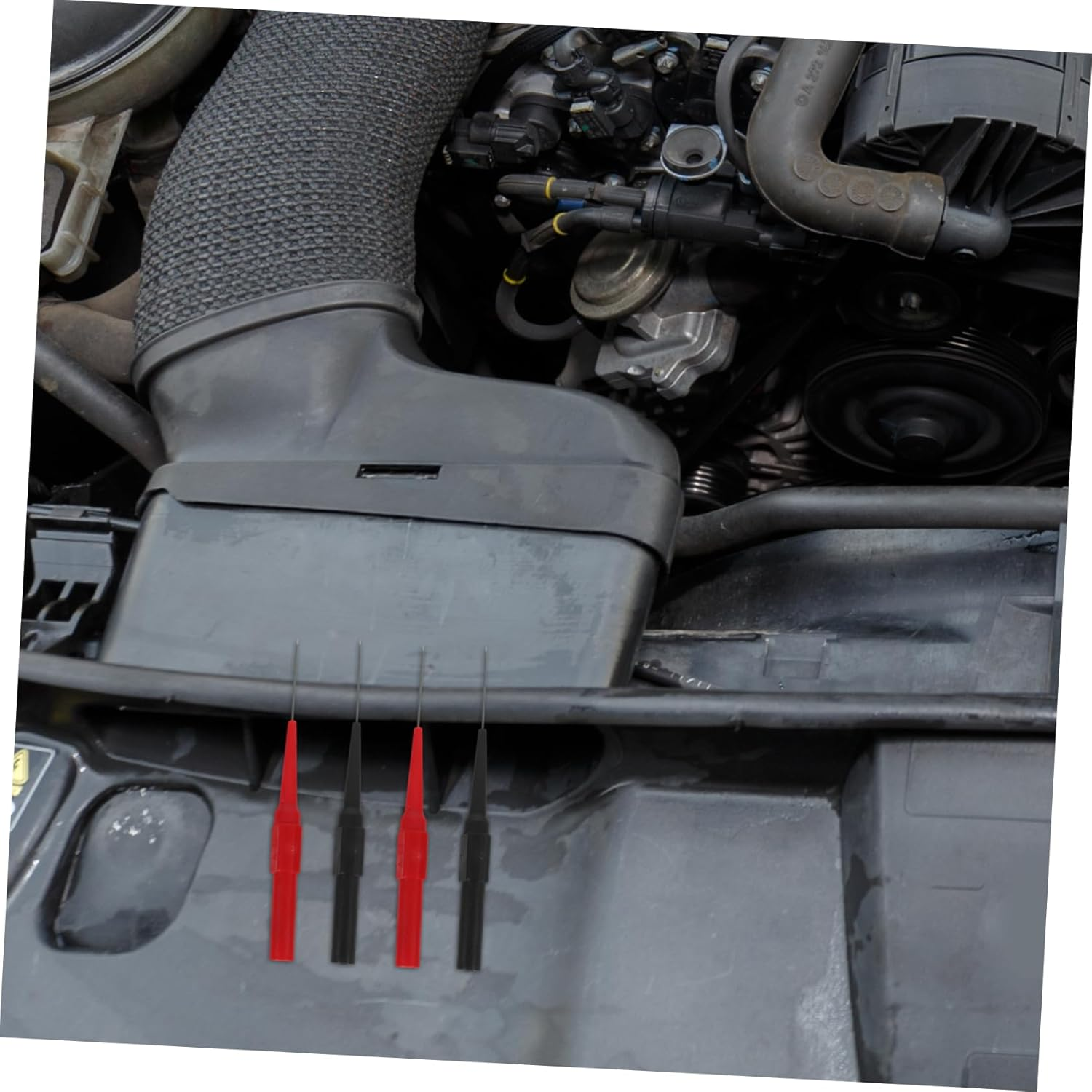 Hohopeti 4Mm Automotive Circuit Test Probes 4Pcs Set Multimeter Leads Back Probe Kit Piecing Needle Pins for Car Electrical Board Testing image number 2