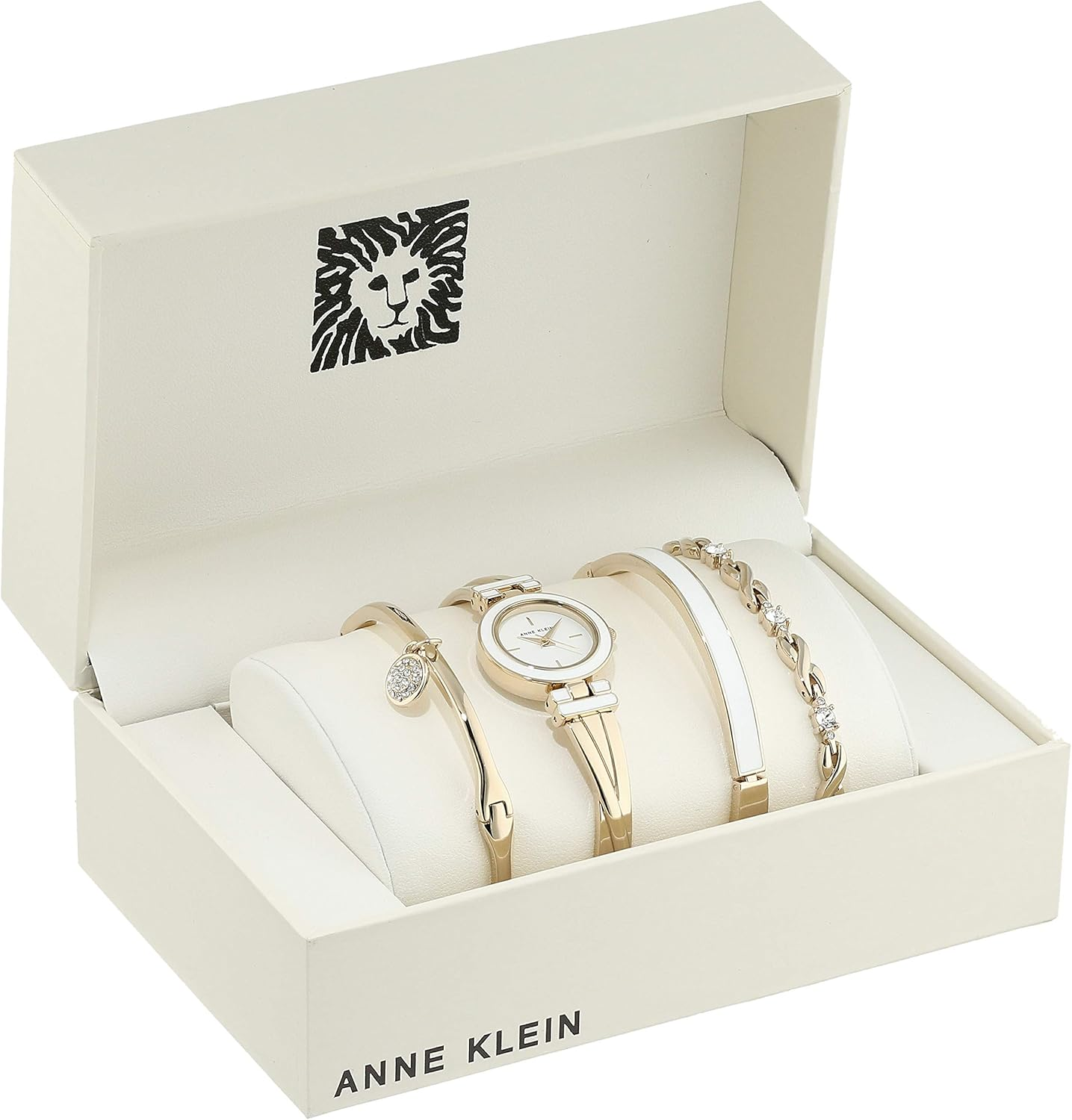 Anne Klein Women'S Bangle Watch and Premium Crystal Accented Bracelet Set image number 2