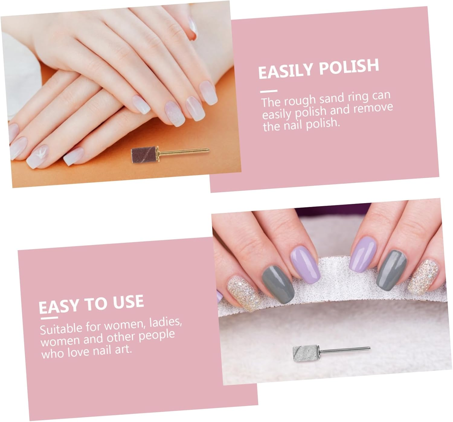 DONFAMDS Nail Sanding Bands for Manicure Kit Nail Drill Machine Art Polishing Tools image number 6