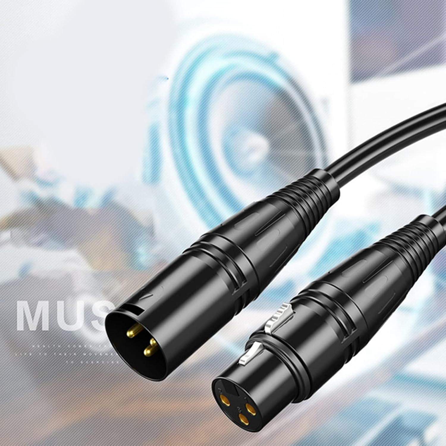 6 Meters XLR Microphone Cable, Firmly Connected with Stable Transmission for Male to Female Audio Cable image number 1