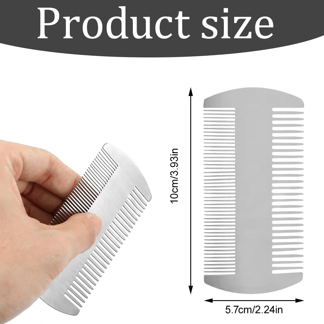 Double-Sided Beard Comb, Anti-Static Beard Comb with Double-Sided Comb, High-Quality Beard Comb, Beard Comb for Travel or on the Go image number 5