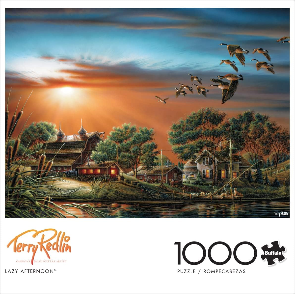 Buffalo Games - Terry Redlin - Lazy Afternoon - 1000 Piece Jigsaw Puzzle image number 3