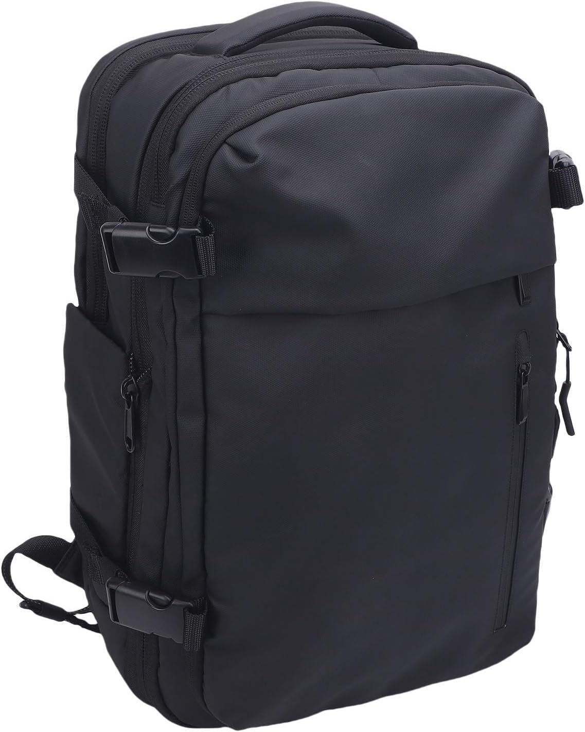 Sorandy Vacuum Backpack, 36-55L Expandable Vacpack Backpack Vacuum Compression Bag with Pump, Space Saver Bags for Travel, Camping, Dry Wet Separation (Black)