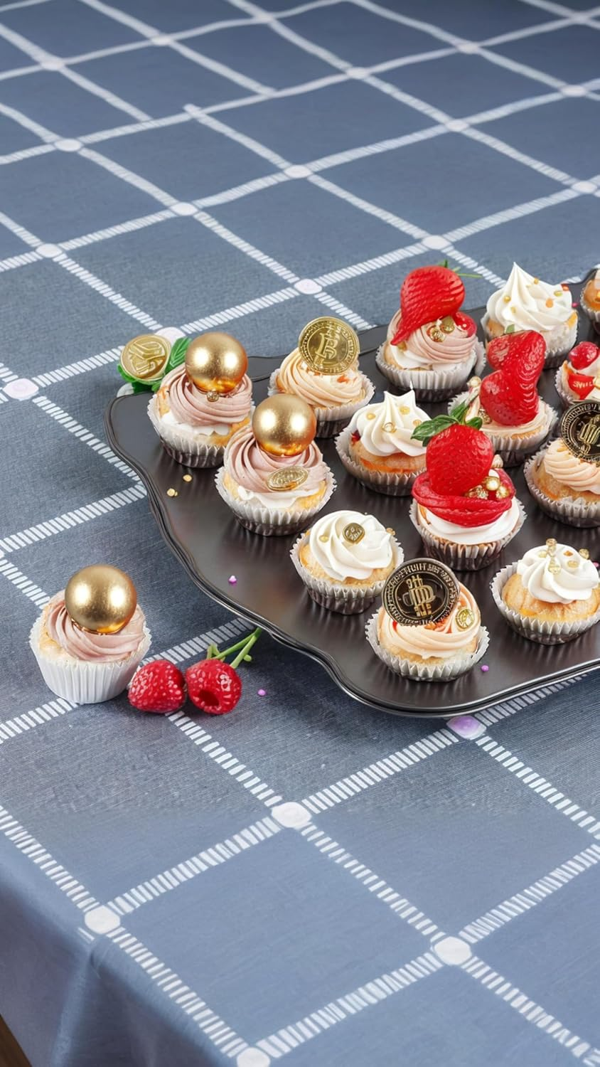 500 Pack Mini Cupcake Liners: White Greaseproof Baking Cups, Odorless Small Wrappers for Ly Released Delicate Muffins & Pastries - for Home & Professional Baking Needs image number 4