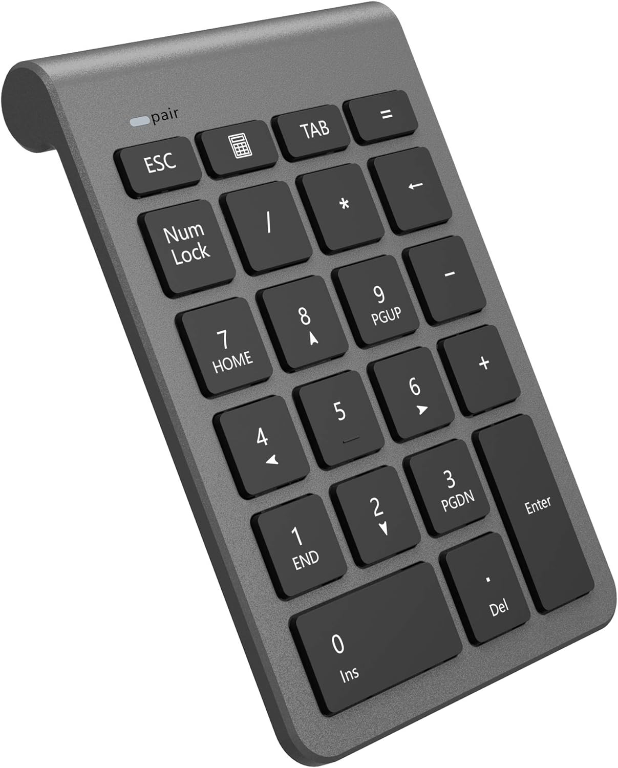 Rytaki Bluetooth Numeric Keypad for Laptops, Portable Wireless Bluetooth 22 Keys Numeric Keypad with Multiple Shortcuts for Laptop, PC, Desktop, Surface Pro, Notebook, Etc. image number 3