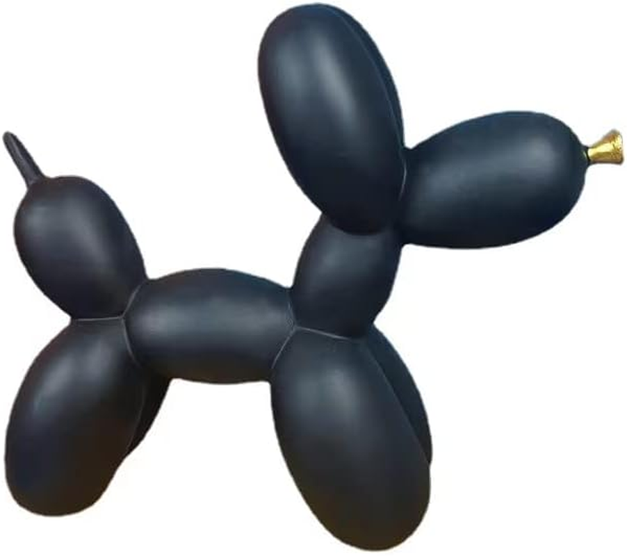 Resin Balloon Dog Sculpture,Creative Cute Animal Crafts Figurine Shaped Statue Art Sculpture Modern Desktop Ornament Decoration for Home Bedroom Living Room & Office Decor(Glod,8/ X8/ X3/)