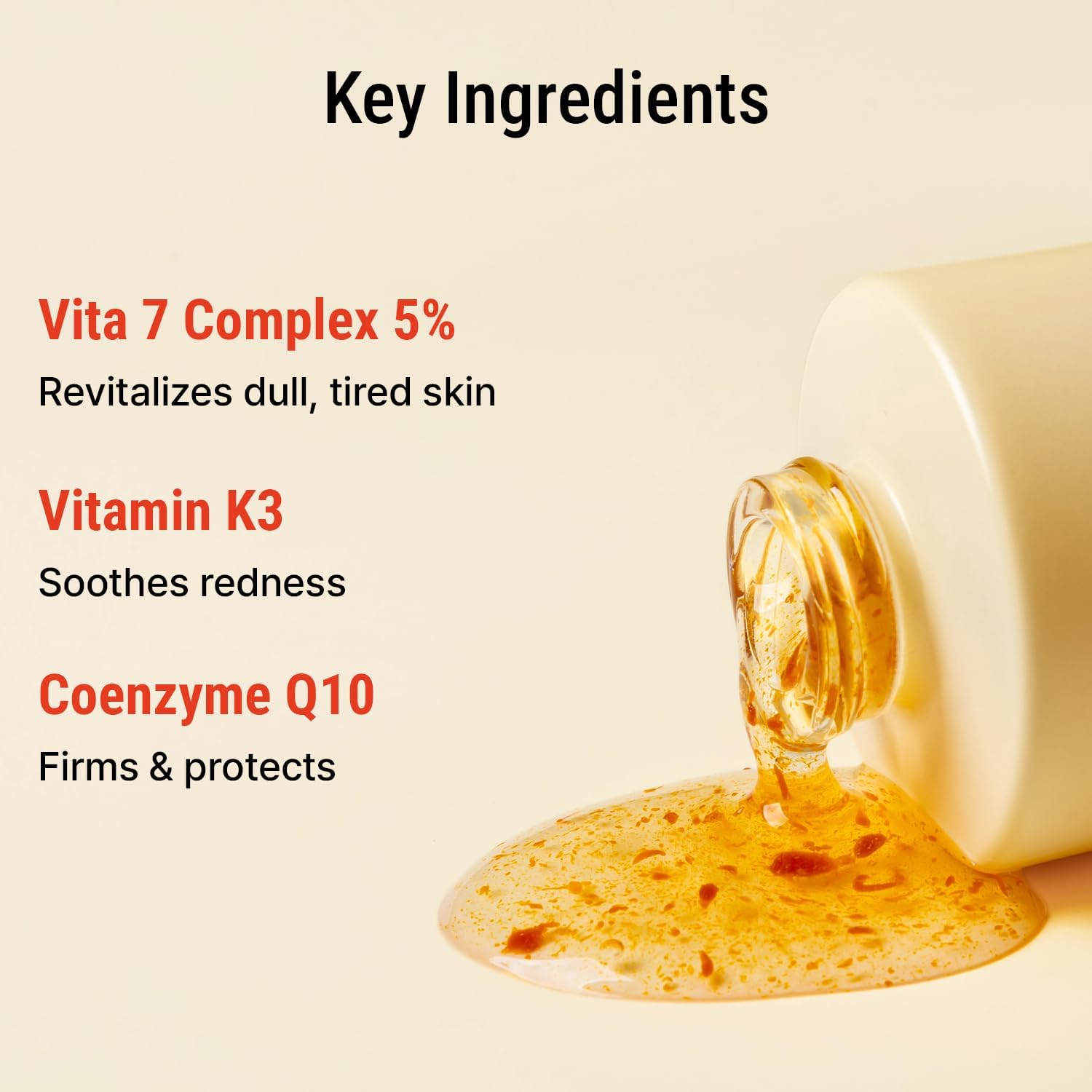 Varuza Luminous Elixir Dual Serum Vita 7 Complex 5% Vitamin K3 Face Serum Hyaluronic Acid & Coq10 Hydrating & Skin Barrier Repair Anti-Redness Vegan Korean Skincare 50Ml (1.69 Fl Oz (Pack of 1)) image number 4