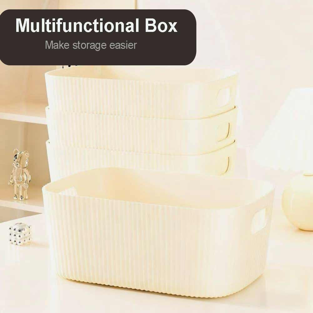 12 Pack Plastic Storage Bins Basket Toy Organizers and Storage Bins for Home Cupboard Kitchen Bathroom Office Pantry Organization image number 2