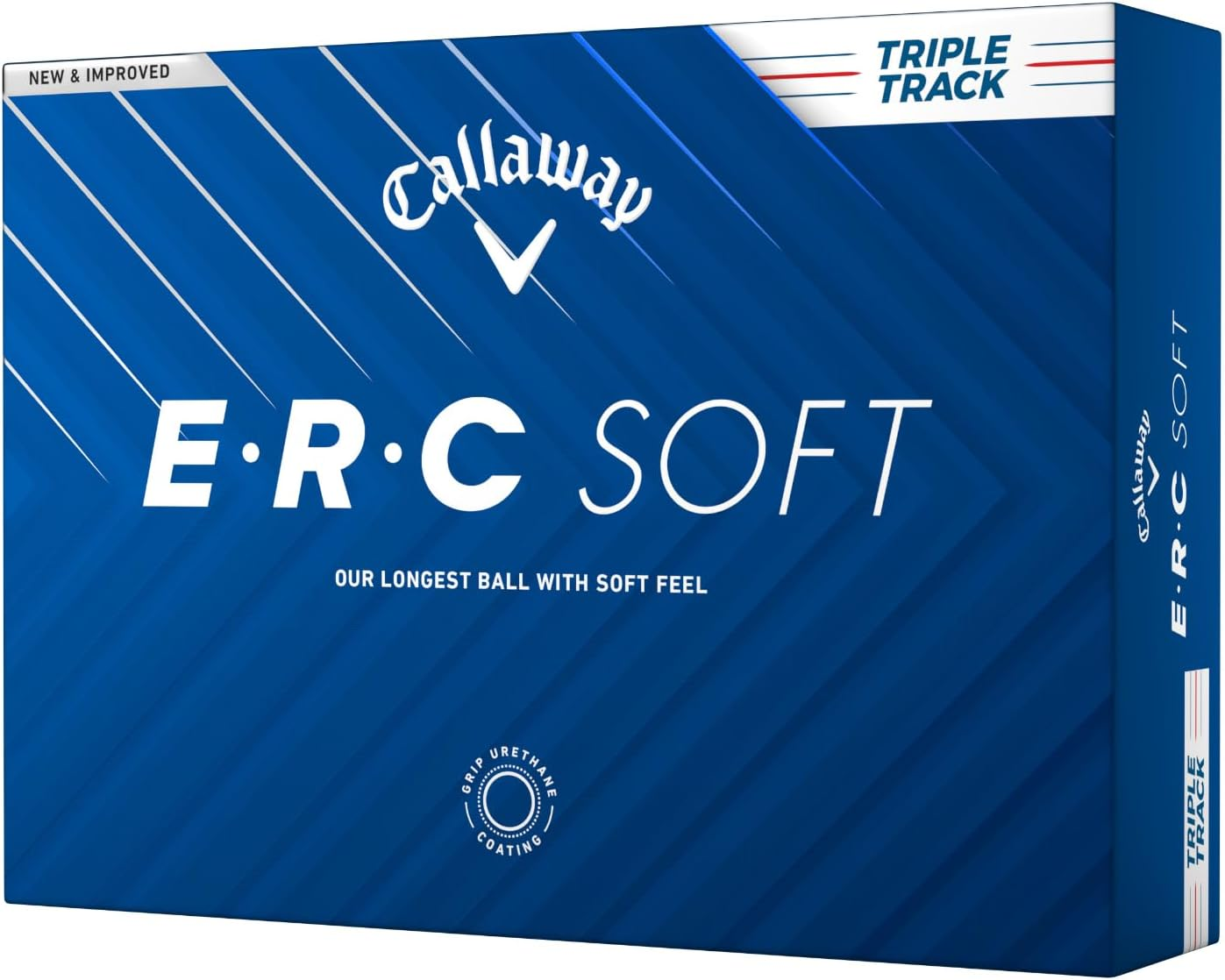 キャロウェイ(Callaway) ゴルフボール ERC Soft 25 Triple Track 1ダース(12個入り) 3ピース構造